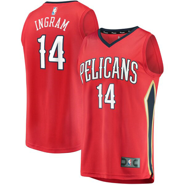 Maillot nba New Orleans Pelicans Statement Edition Homme Brandon Ingram 14 Rouge